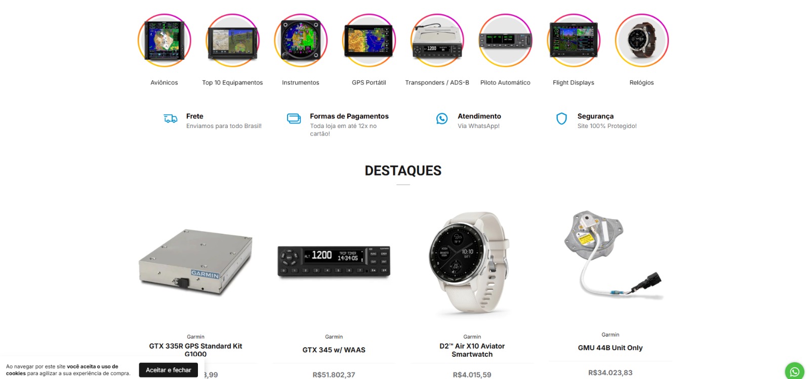 Peças e Equipamentos