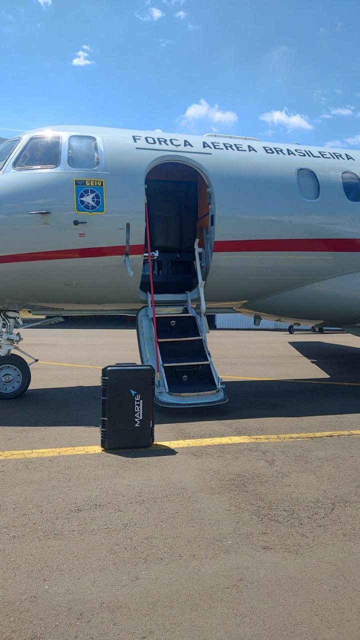 Aeronave da Força Aérea Brasileira atendida pela Marte Updates para monitoramento RVSM